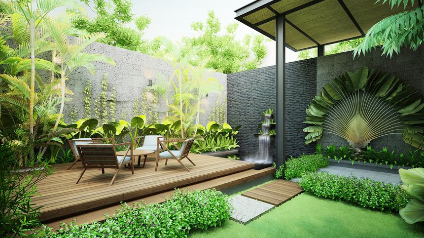 Ngoại thất sân vườn